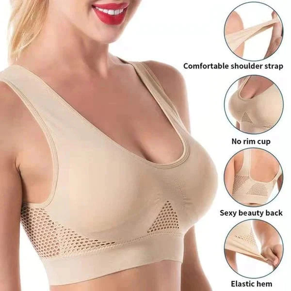 Women's Cotton Solid Non Padded Air Bra (Pack of 3)